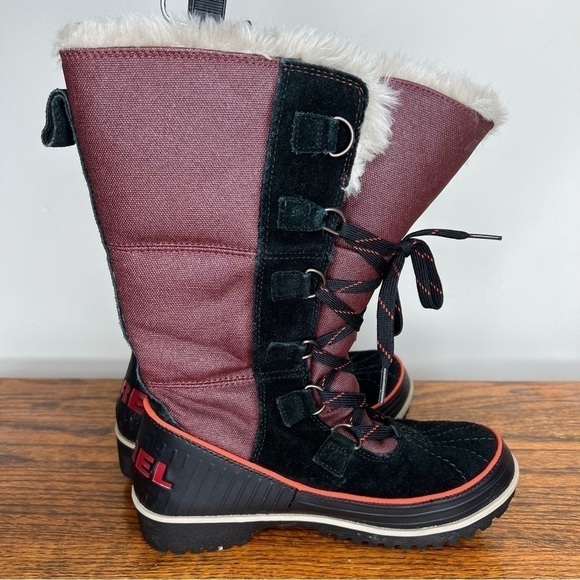 SOREL Tivoli II Waterproof High Boots in Madder Brown Size 6 - Picture 6 of 8